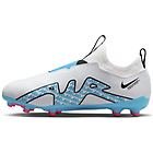 Nike jr zoom mercurial vapor 15 academy mg scarpe da calcio multisuperfici bambino white/blue 4,5y us