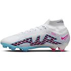 Nike zoom mercurial superfly 9 elite fg scarpe da calcio per terreni compatti uomo white/blue 10 us