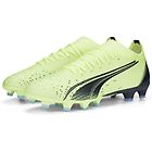 Puma ultra match fg/ag scarpe da calcio per terreni compatti/duri uomo light green/dark blue 9 uk