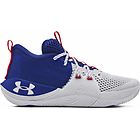 Underarmour under armour embiid one scarpe da basket unisex light blue/white/red 9 man / 10,5 wms us