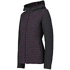 Cmp fix hood giacca trekking donna black/pink i48 d42