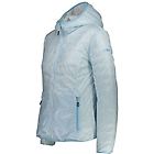 Cmp w reverse fix hood giacca trekking donna white/blue i42 d36