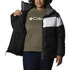 Columbia puffect color blocked giacca trekking donna black/white/grey m
