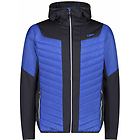 Cmp hybrid jacket fix hood giacca trekking uomo blue/light blue 46