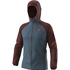 Dynafit transalper dst giacca trekking uomo light blue/dark red/red 2xl