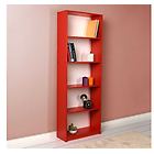 Relax E Design mobile libreria 5 ripiani rossa 58x23xh.170