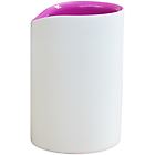 Cipa cipã¬ bicchiere porta spazzolini serie idol di in resina bicolore bianco e rosa