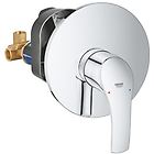 Grohe set miscelatori eurosmart lavabo bidet e doccia incasso in ottone cromato con piletta di scarico inc