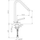 Jacuzzi miscelatore lavabo rubinetteria lumos per piletta click clack