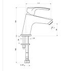 Jacuzzi miscelatore lavabo rubinetteria lucente ottone cromato per piletta clik clak