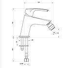 Jacuzzi bidet miscelatore rubinetteria lucente ottone cromato per piletta clik clak