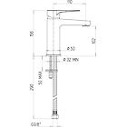 Jacuzzi miscelatore monoforo lavabo rubinetteria moonlight ottone cromato per piletta click clack 0mg00086ja