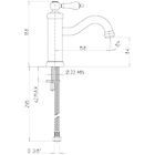 Jacuzzi rubinetto per lavabo rubinetteria serie tosca per piletta click clack