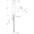 Jacuzzi miscelatore per bidet rubinetteria tosca per piletta click clack