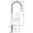 Jacuzzi miscelatore a molla per cucina rubinetteria sunset