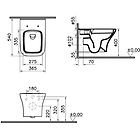 Vitra wc sospeso rimless mia square di sanitari