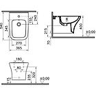 Vitra bidet mia square sospeso di sanitari