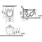 Vitra wc rimless sospeso sanitari mia round