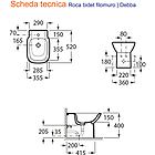Roca sanitari vaso e bidet serie debba.