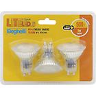 Beghelli lampadina led liteled.5 energy-saving lamp 5w gu10 3 pezzi