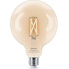 Philips lampadina led filament chiaro g125 e27, lampadina intelligente, trasparente