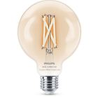 Philips lampadina led filament chiaro g95 e27, lampadina intelligente, trasparente