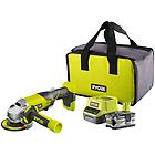 Ryobi smerigl.18v con 1 batt 4ah e borsa