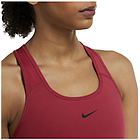 Nike swoosh medium-support 1-piece pad reggiseno sportivo donna red m