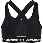 Underarmour under armour crossback mid solid reggiseno sportivo ragazza black ys