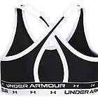 Underarmour under armour crossback solid reggiseno sportivo ragazza black/white yl