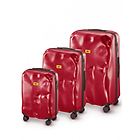 Crash Baggage icon set 3 trolley: cabin, medio, grande