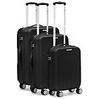 Roncato flight set 3 trolley bagaglio a mano, medio, grande