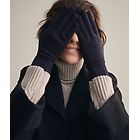 Falconeri guanti in cashmere donna blu navy taglia m/l