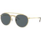 Rayban ray-ban occhiali da sole ray-ban round double bridge legend gold rb 3647n (9210r5)