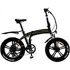 Momo design tokyo green e-bike fat alluminio 36v ruote 20" autonomia 35km green