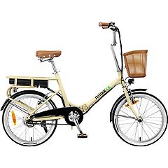 Nilox bicicletta elettrica j1 plus citybike velocità max 25km/h autonomia 40km beige