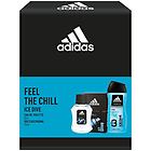 Adidas kit ice dive eau de toilette e gel doccia bagnoschiuma 3in1