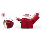 Relax E Design poltrona relax lift (alzapersona) 2 motori con maniglione, mod. bianca (ecopelle artik 23 cons 2 set